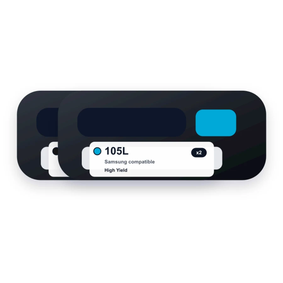 Samsung MLT-D105L Black Toner Cartridges 2-Pack - High Yield (Replaces MLT-D105S) compatible toner