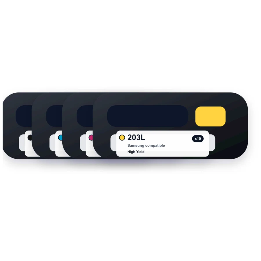 Samsung MLT-D203 Toner Cartridges 10-Pack - Black - High Yield compatible toner