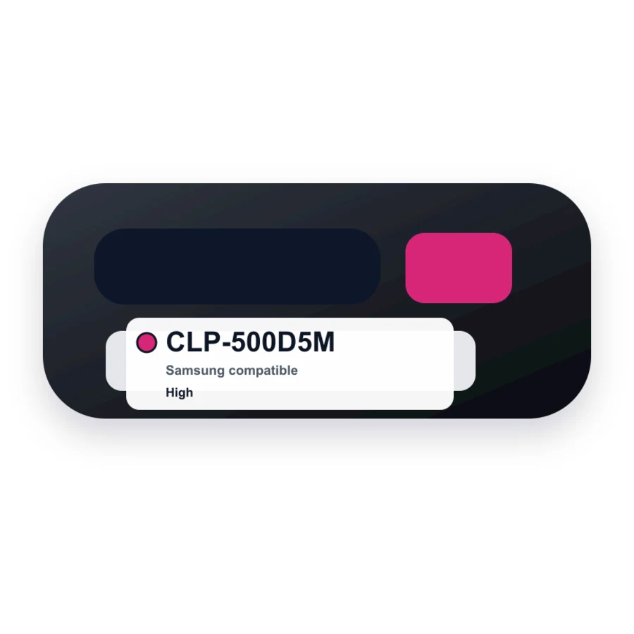 Samsung Clp 500D5M Magenta compatible toner