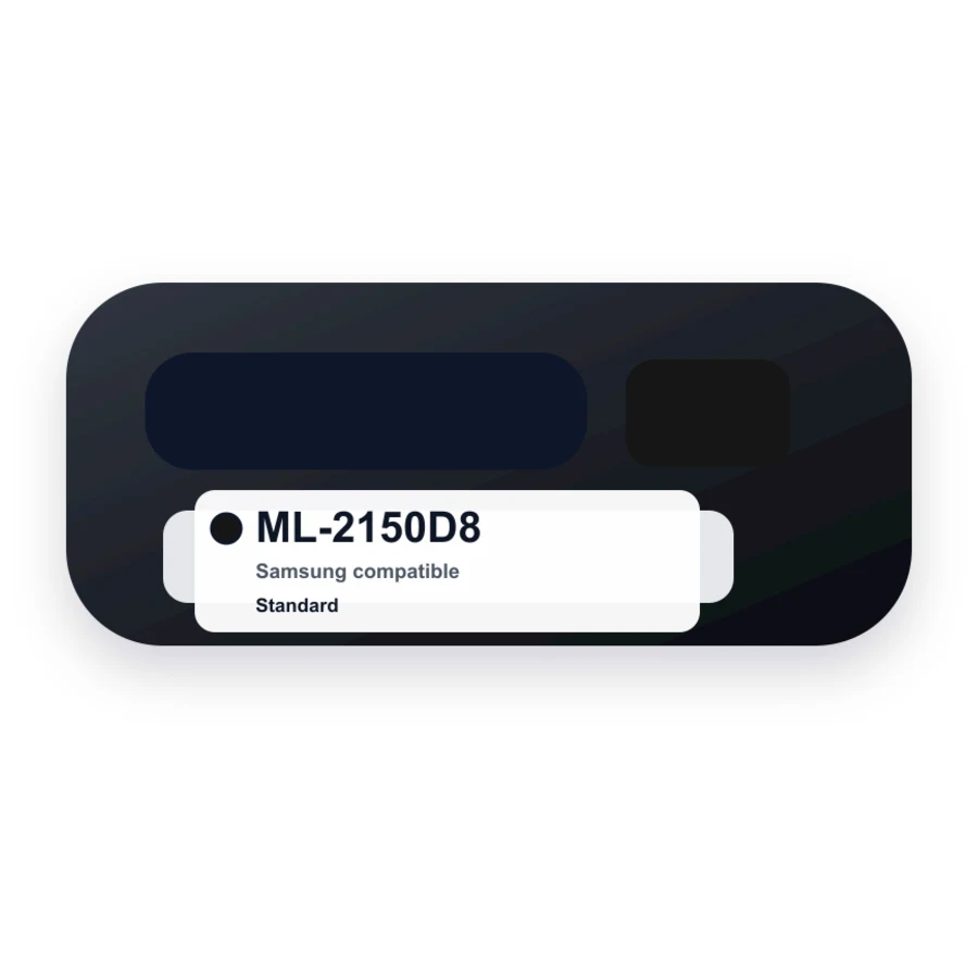 Replacement Samsung ML-2150D8 Toner Cartridge - ML2150D8 Black compatible toner