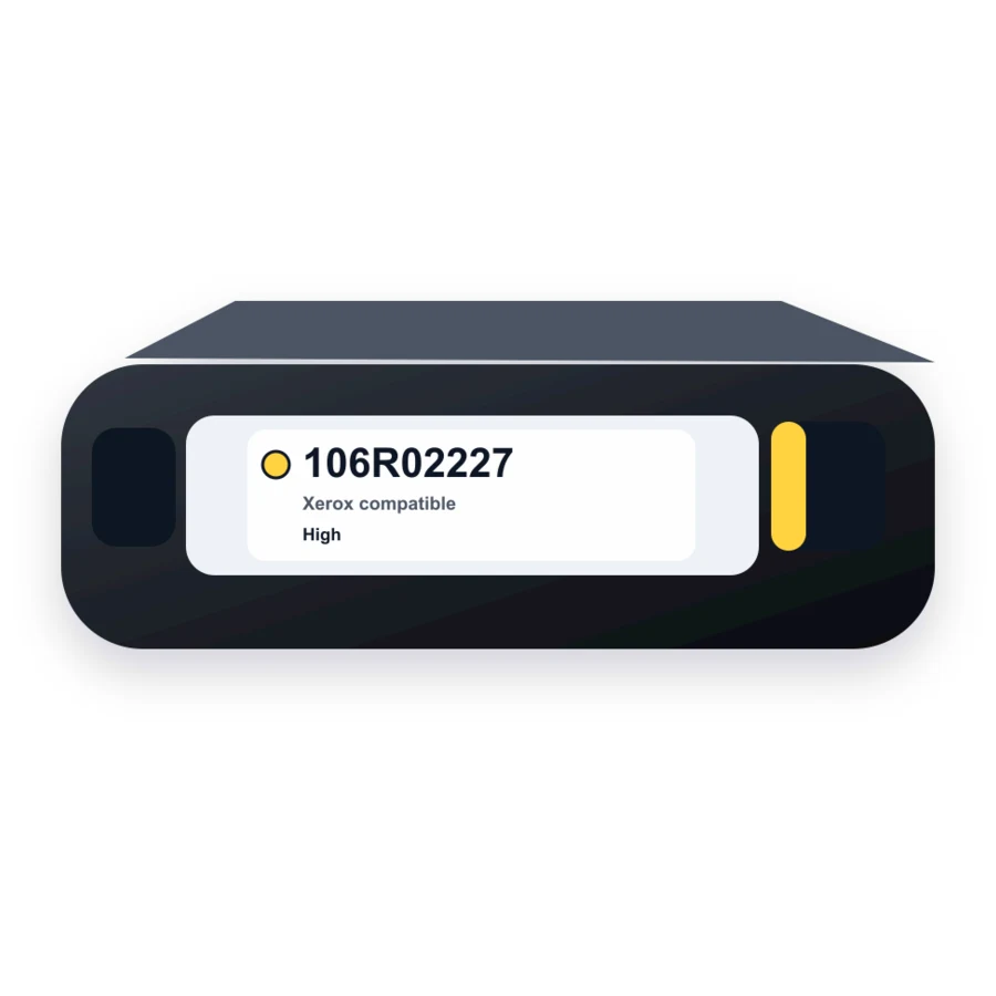 Replacement Xerox 106R02227 Toner Cartridge - 6605/6600/106R2227 Yellow - High Yield compatible toner