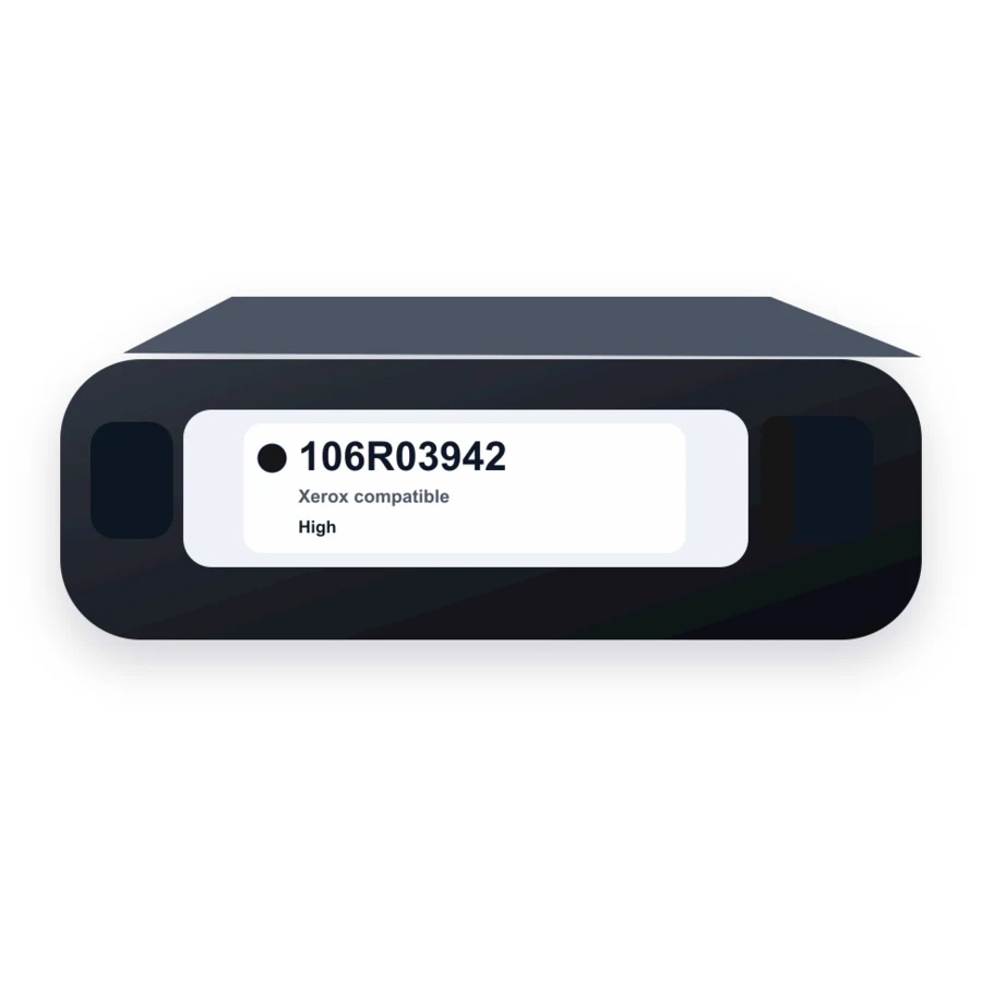Replacement Xerox 106R03942 Toner Cartridge - Black - High Capacity compatible toner