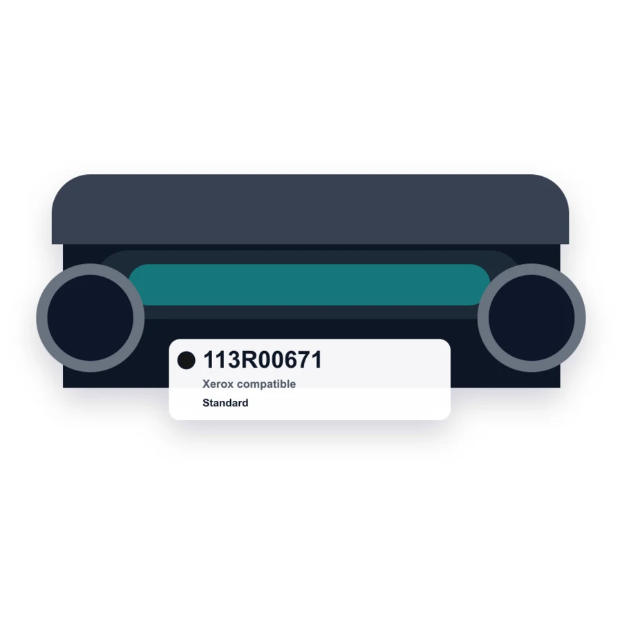 Replacement Xerox 113R00671 Drum Unit - Black compatible drum