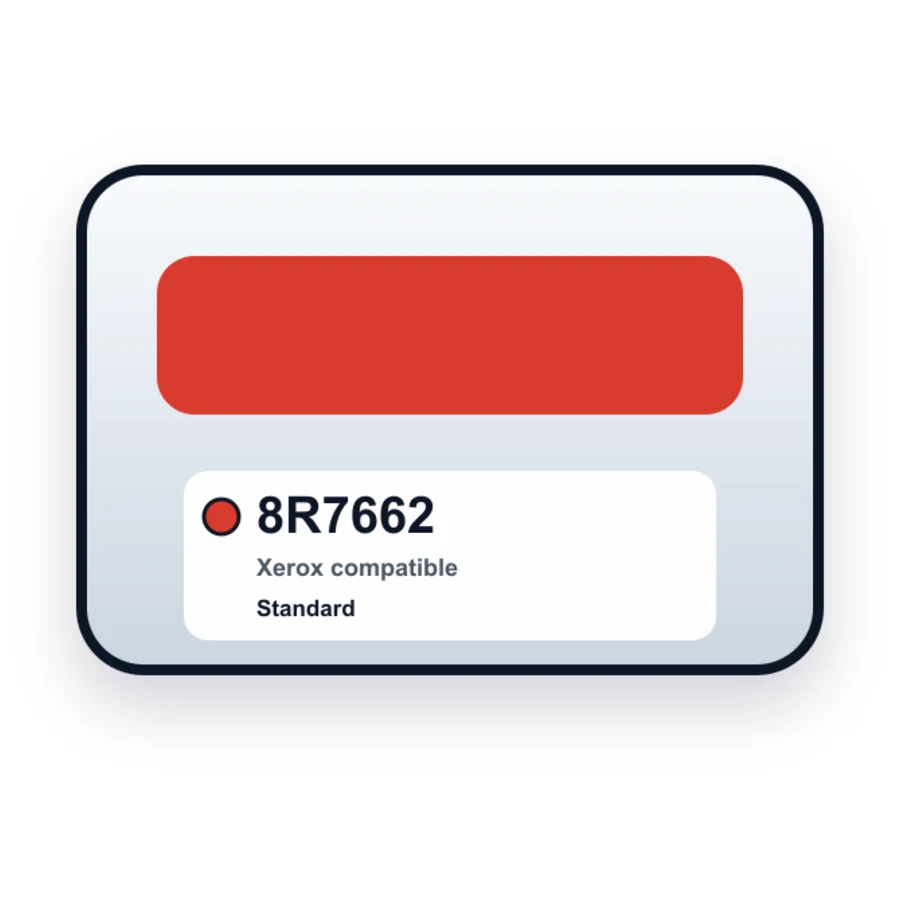 Red Ink Cartridge for Xerox 8R7662 compatible ink