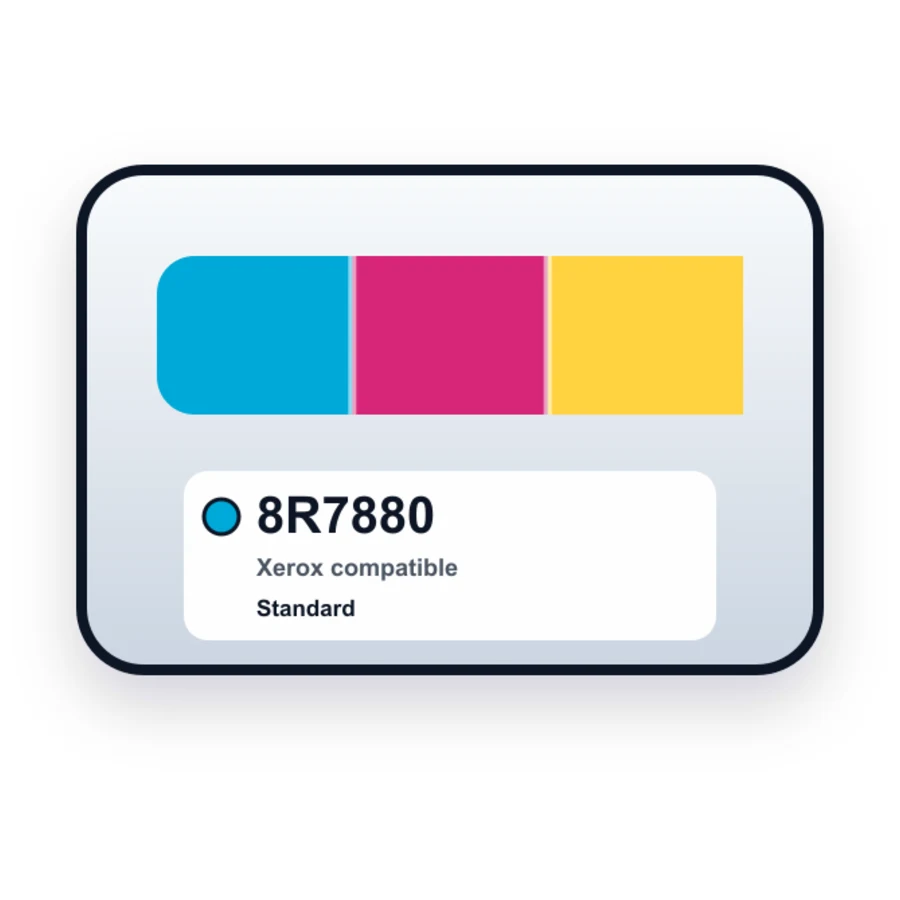 Replacement Xerox 8R7880 Ink Cartridge - Color compatible ink